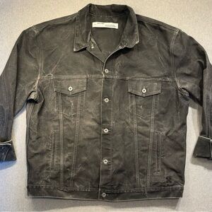 Main Label off white denim jacket. XXL.